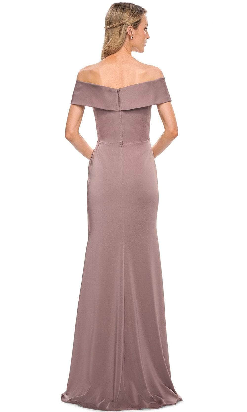 Twisted Off Shoulder Formal Dress