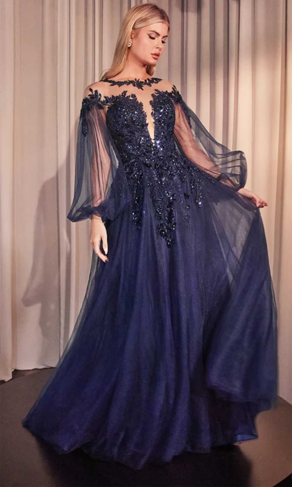 Bishop Sleeve Evening Gown