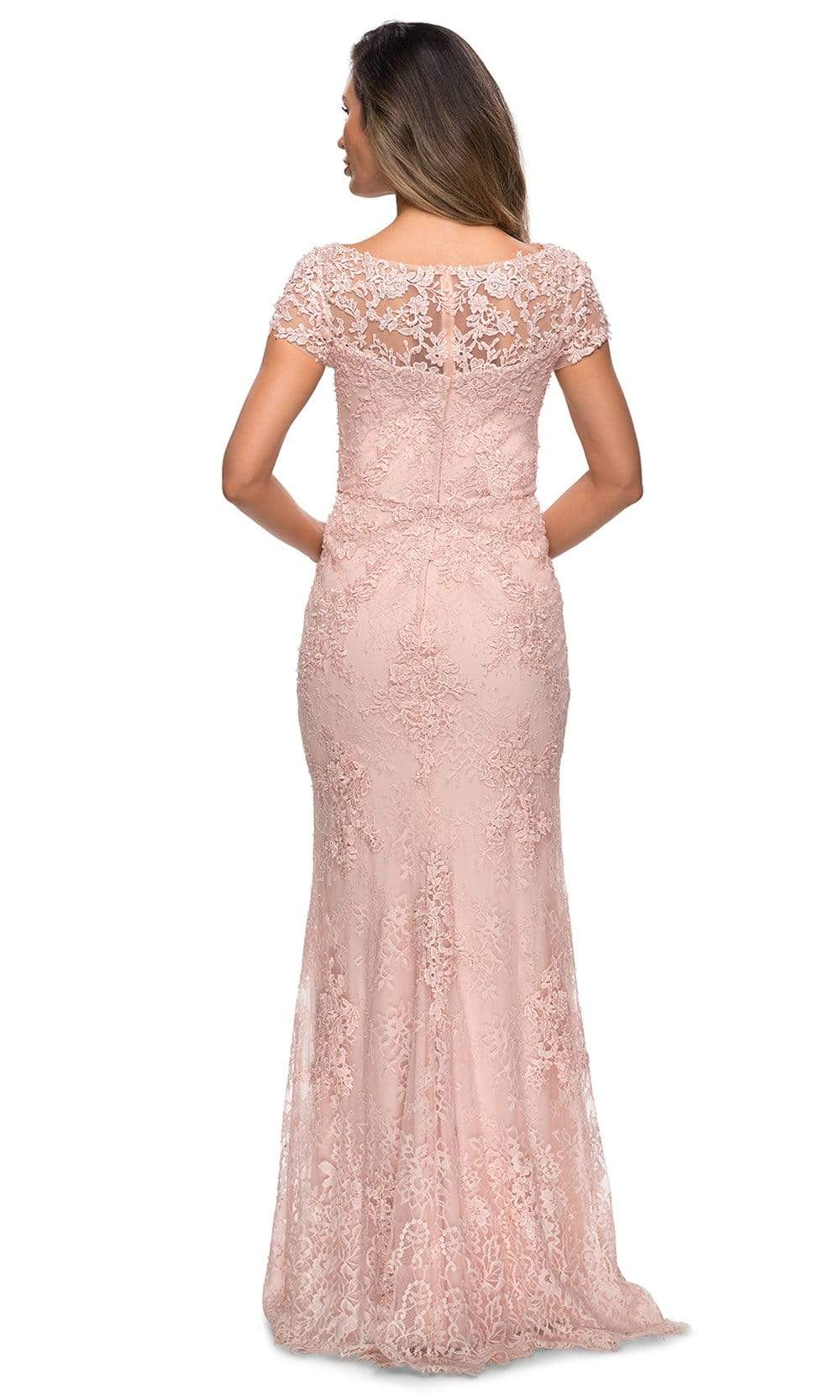 27856 Lace Bateau Mother of the Bride Sheath Dress