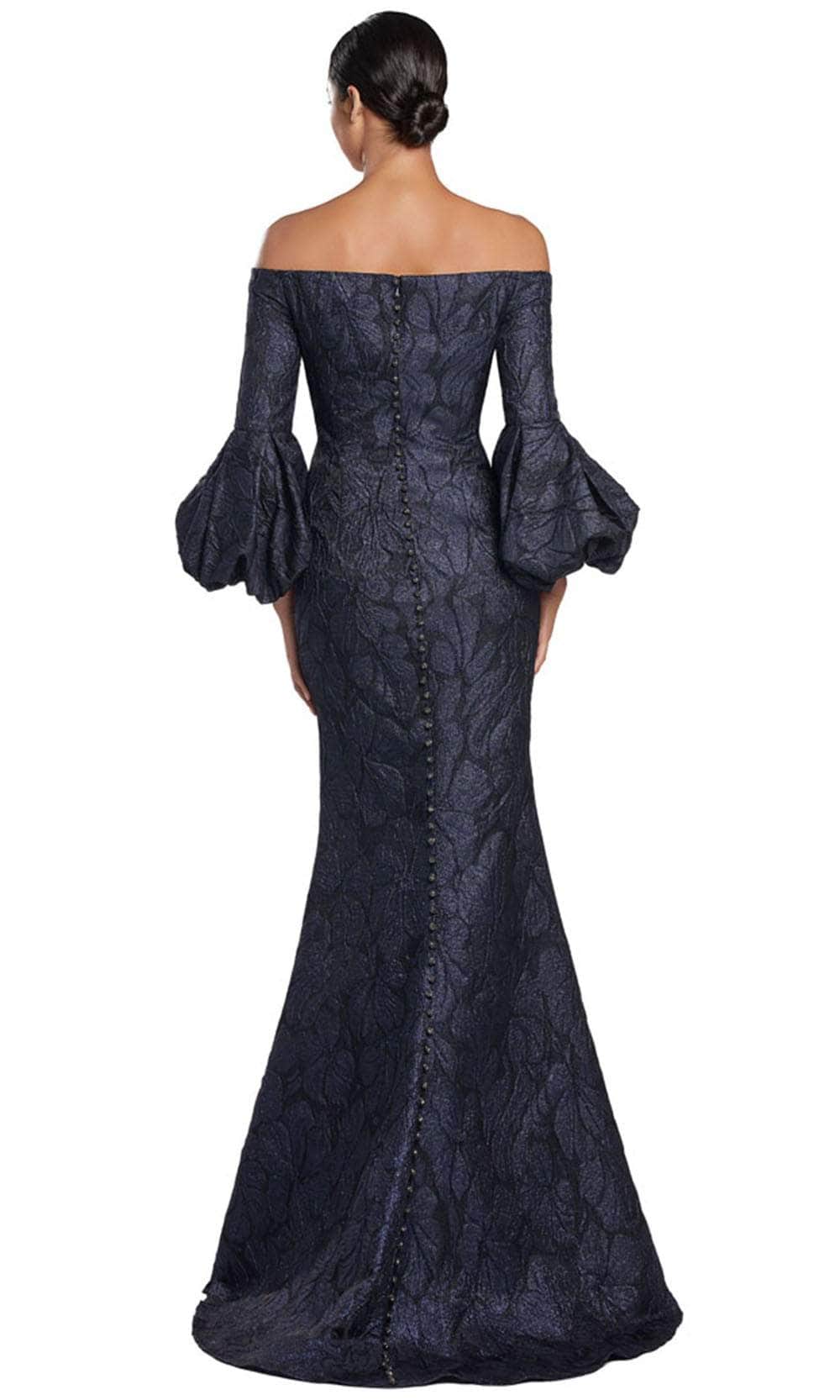 Off-Shoulder Long Sleeve Long Gown