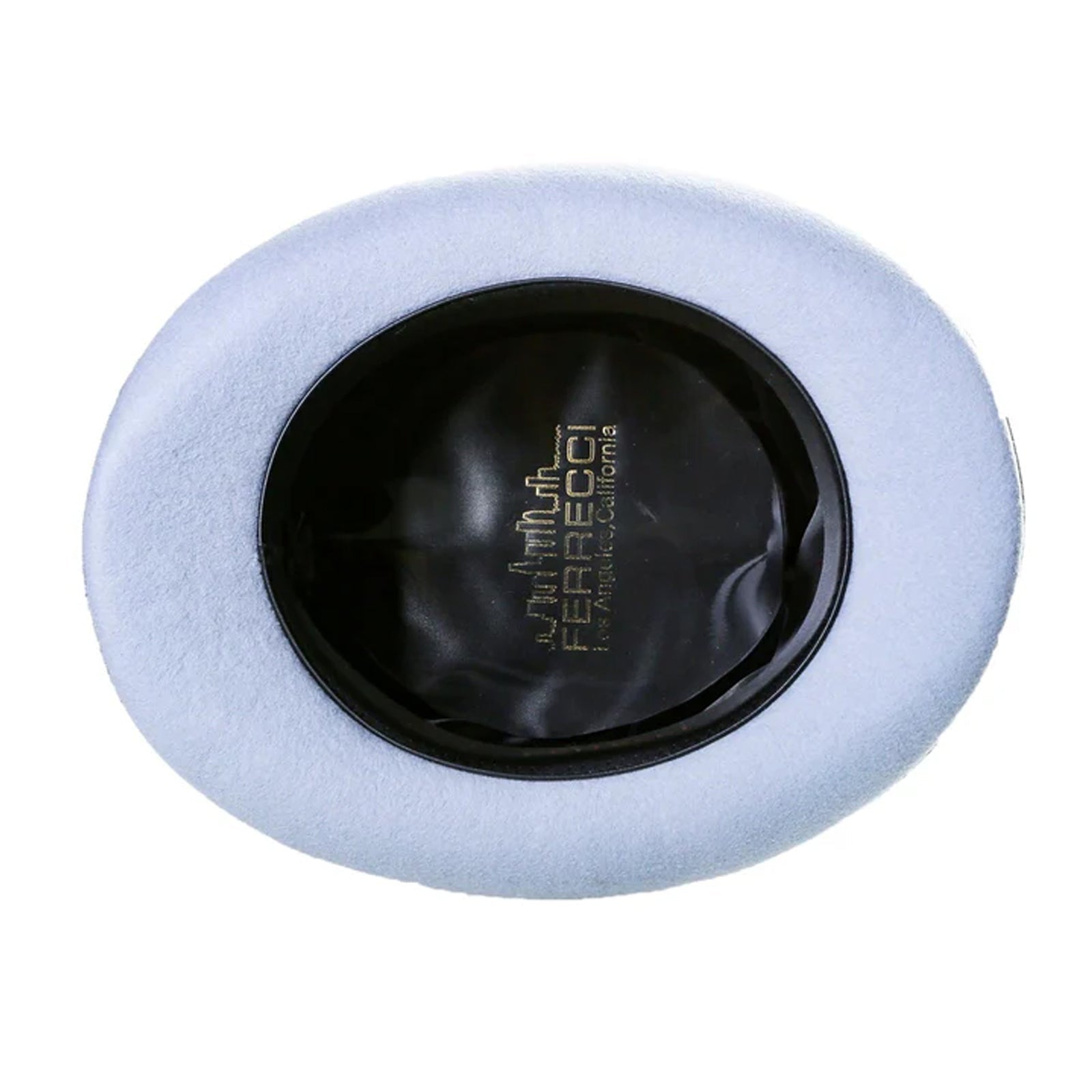 Men’s Tall 100% Wool Dress Top Hat in Sky Blue