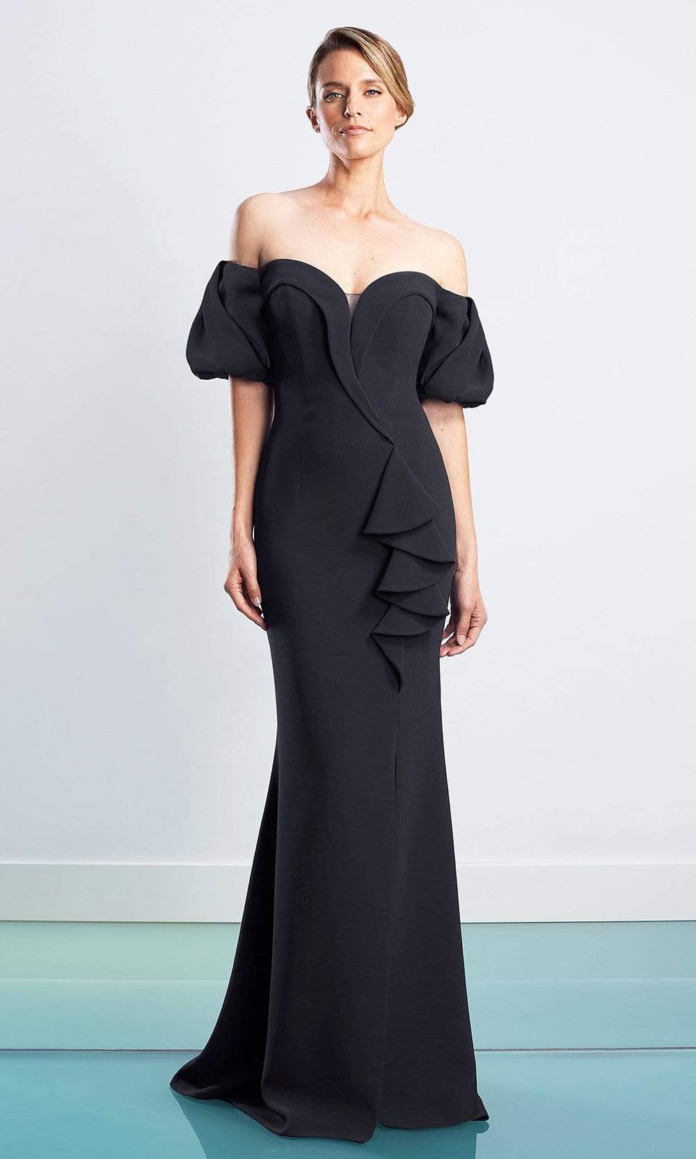 1479 Sweetheart Crepe Sheath Gown