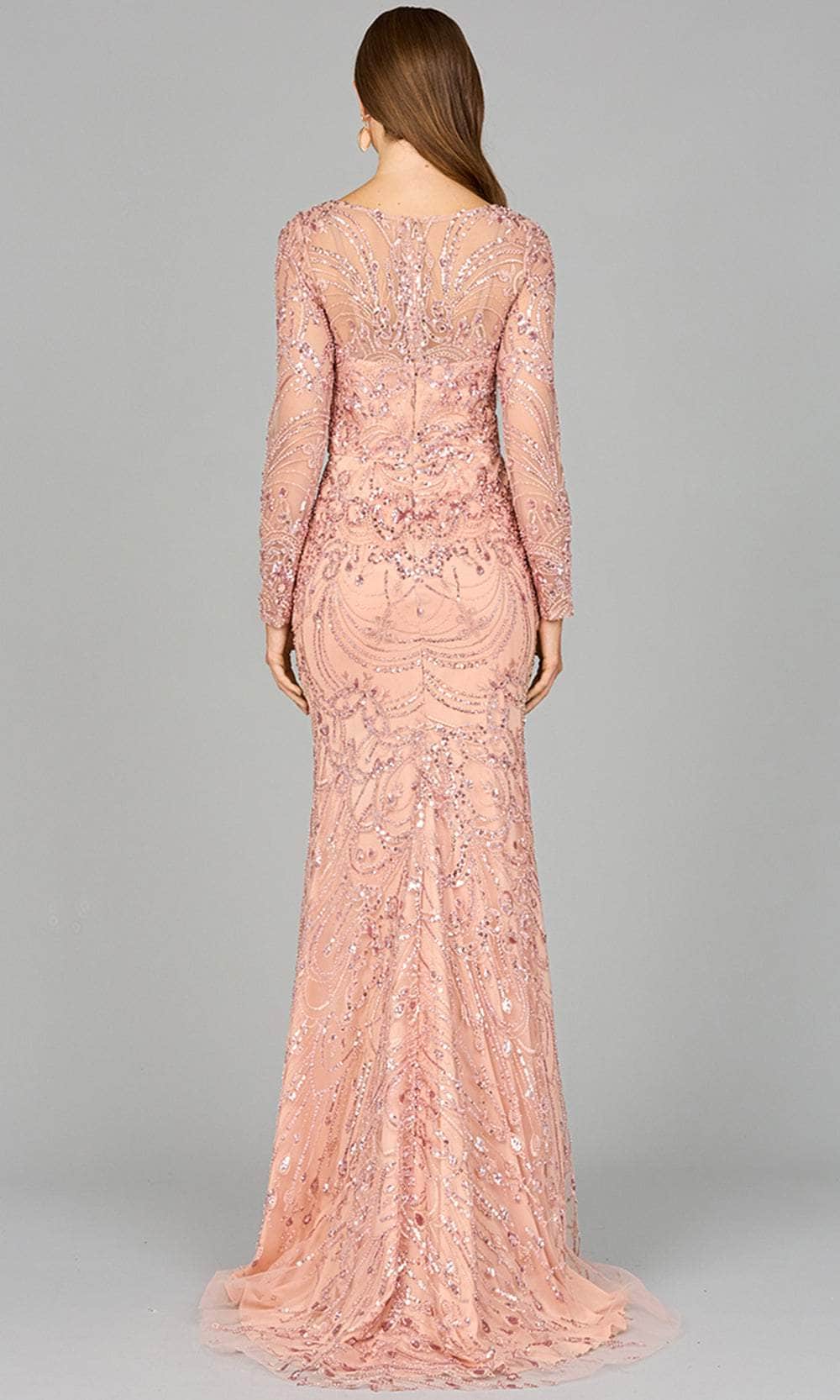 Beaded Lace Evening Dress