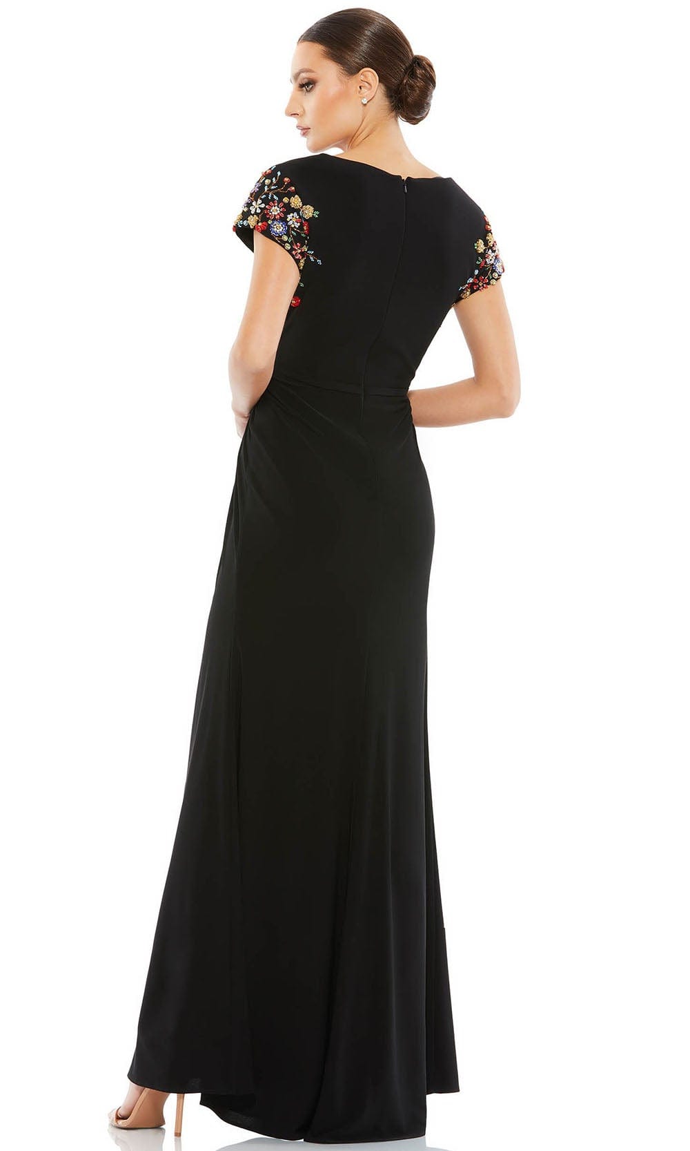 Floral Beaded Mother of the Bride Gown