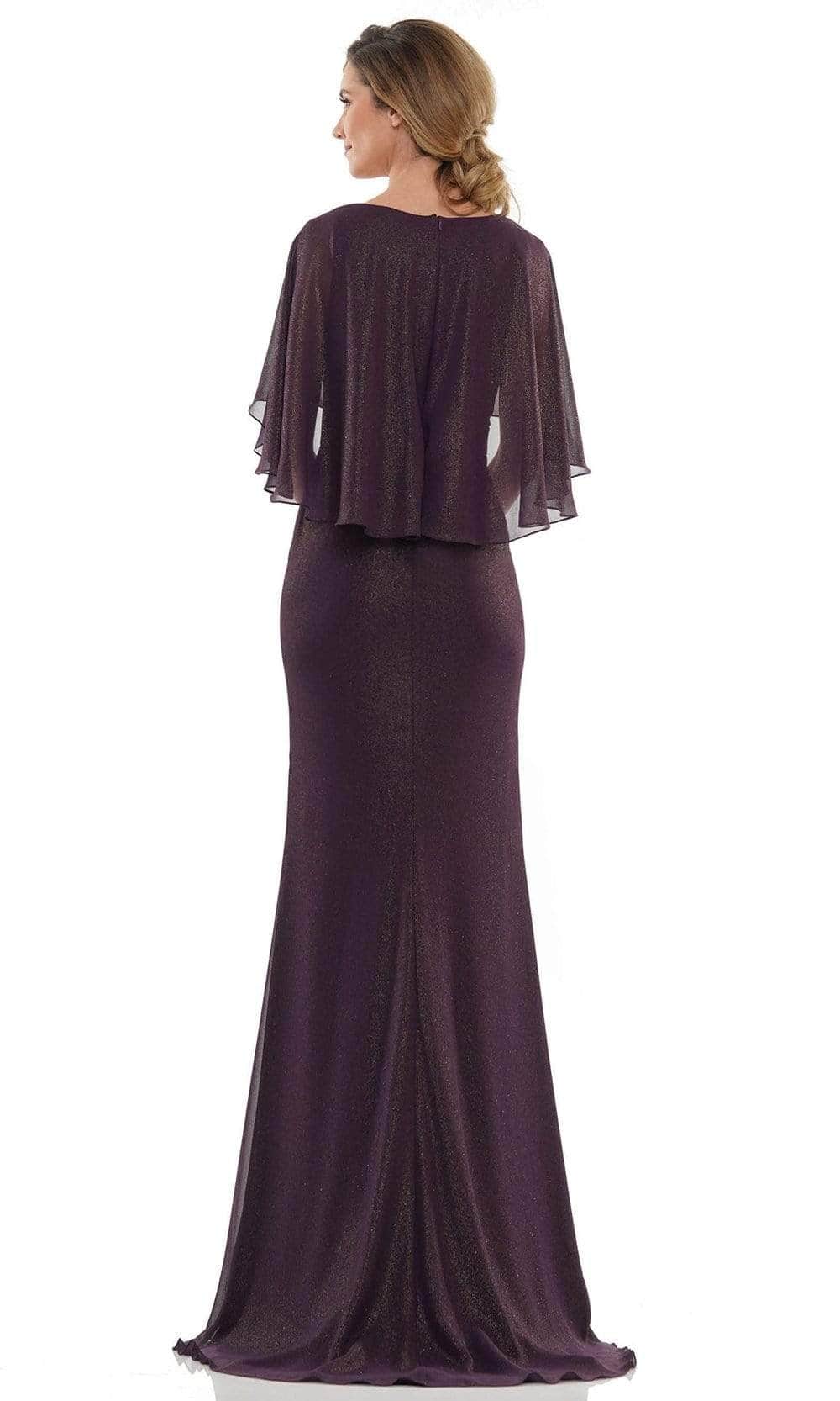 Cape Style Sheath Evening Gown MV1130
