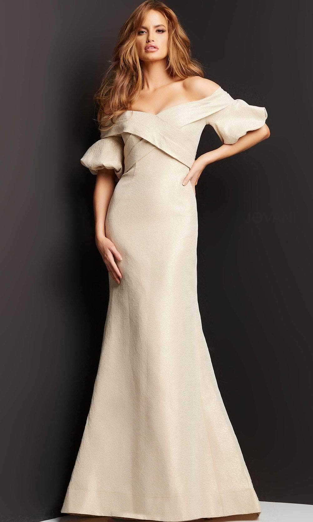 Off Shoulder Mother of the Bride Gown