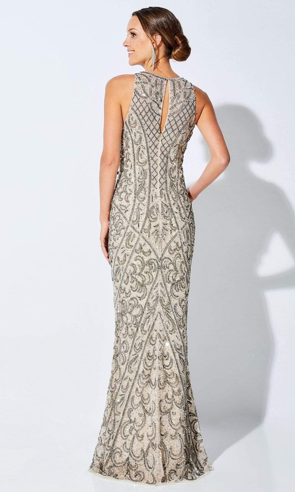 221D55 Jewel Sheath Evening Dress