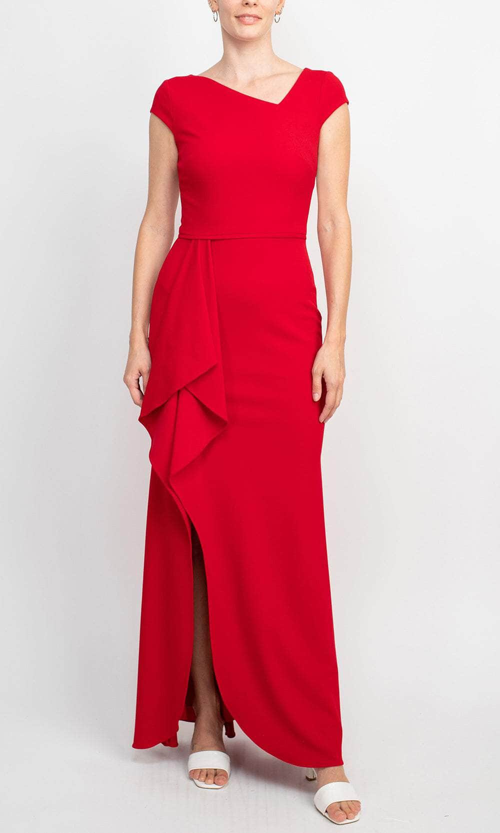 Cap Sleeve Evening Gown