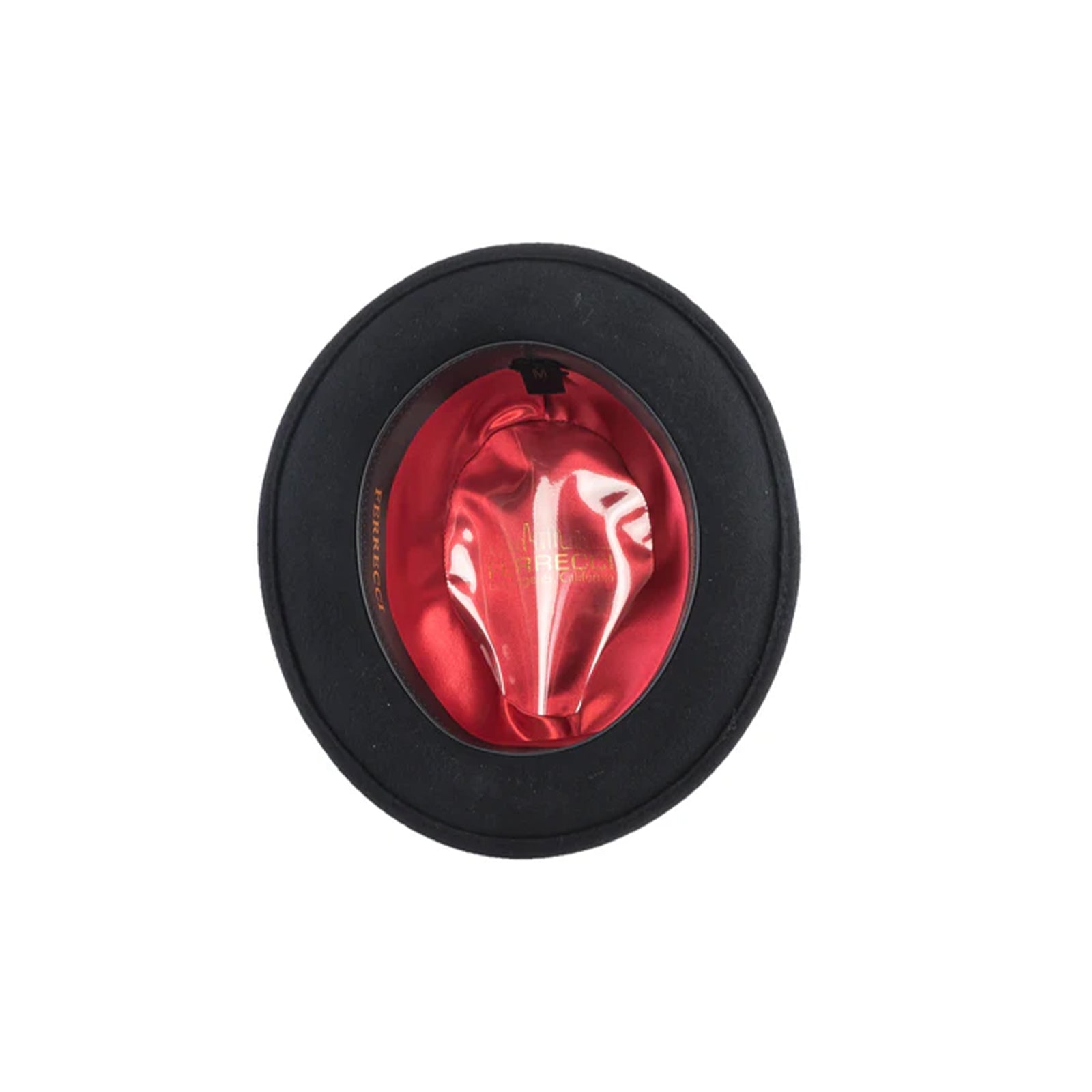 Mens Narrow Brim Crushable Wool Dress Hat Trilby Fedora in Black