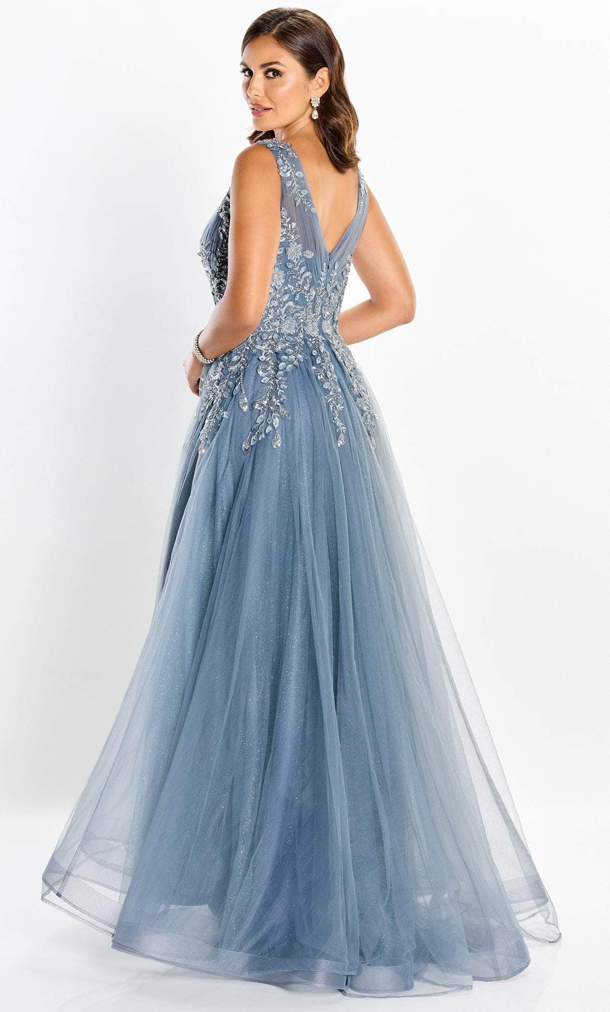 Glittered Floral Tulle A-line Dress