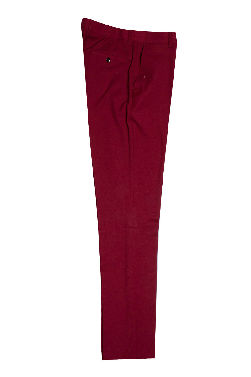 Men’s Vested One Button Peak Lapel Stacy Adams Suit in Cherry Red