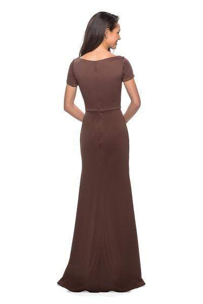 27067 Bateau Mother of the Groom Trumpet Dress