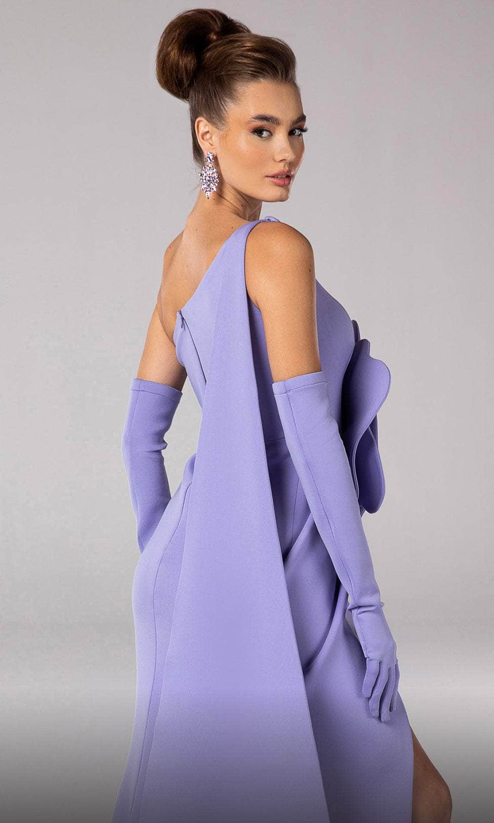 Oversized Rosette Evening Gown