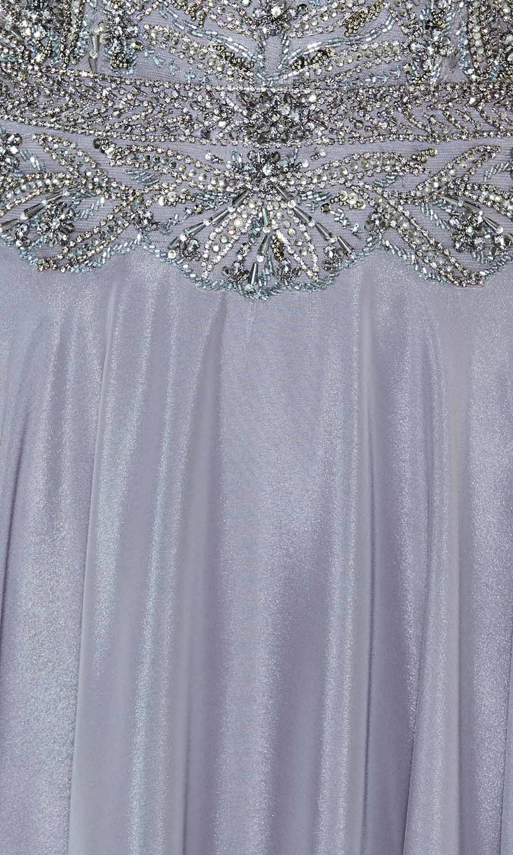 Beaded Tulle Flowy A Line Dress