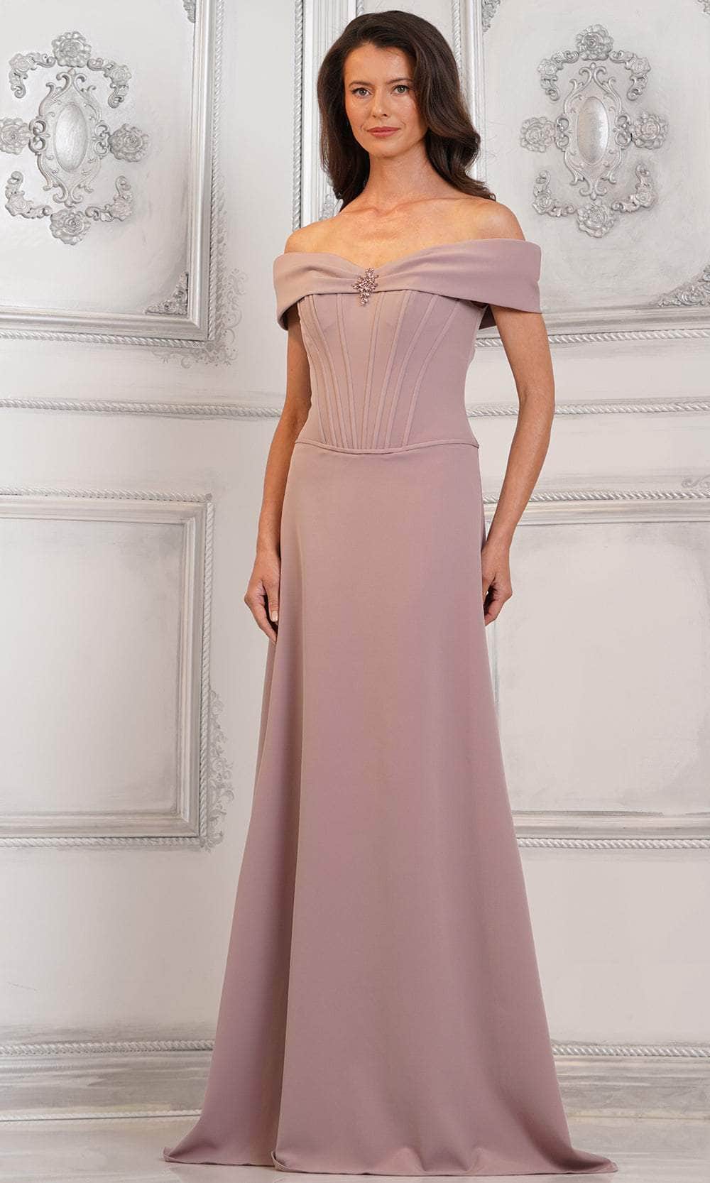 Off Shoulder Corset Evening Gown