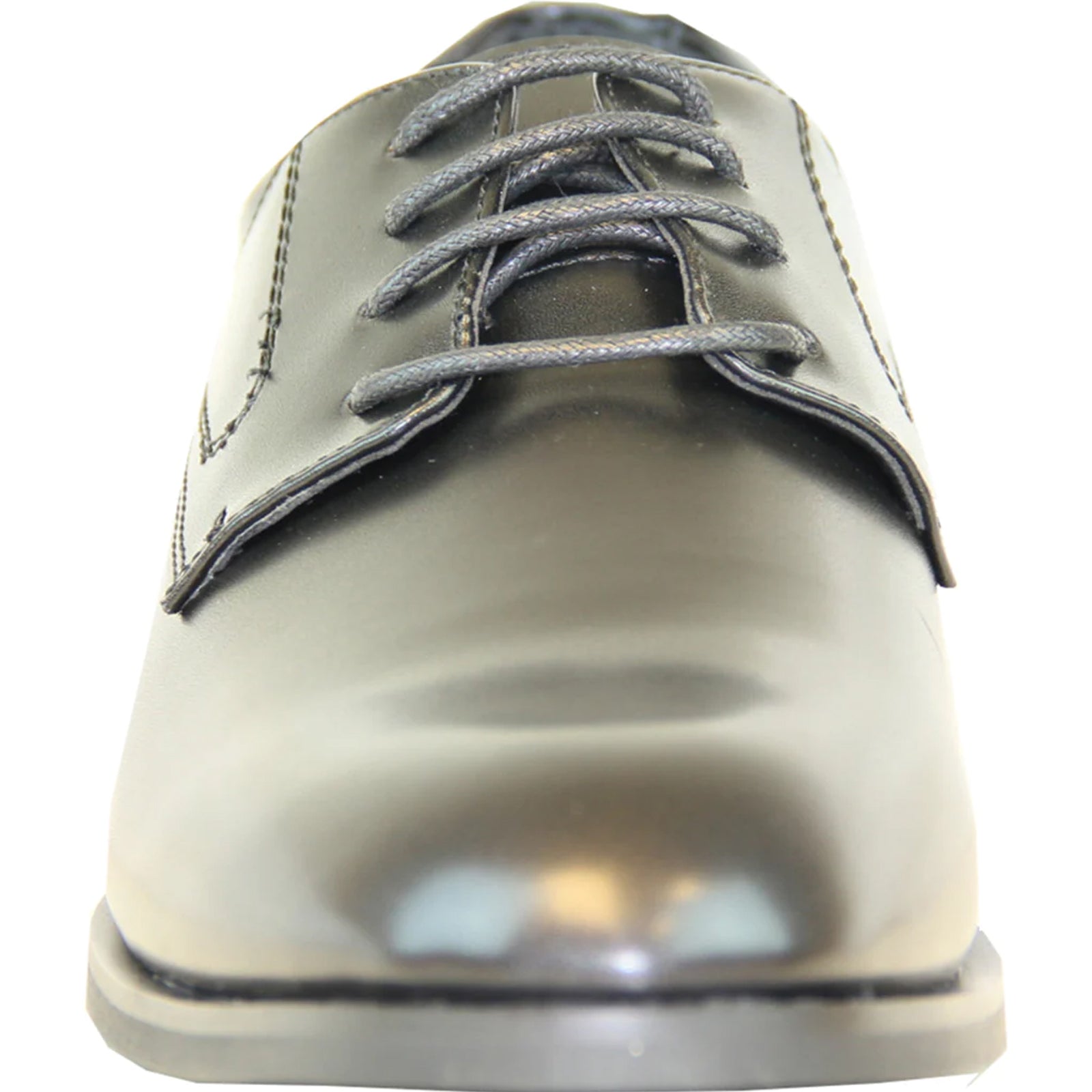 Mens Plain Round Toe Oxford Dress Shoe in Black