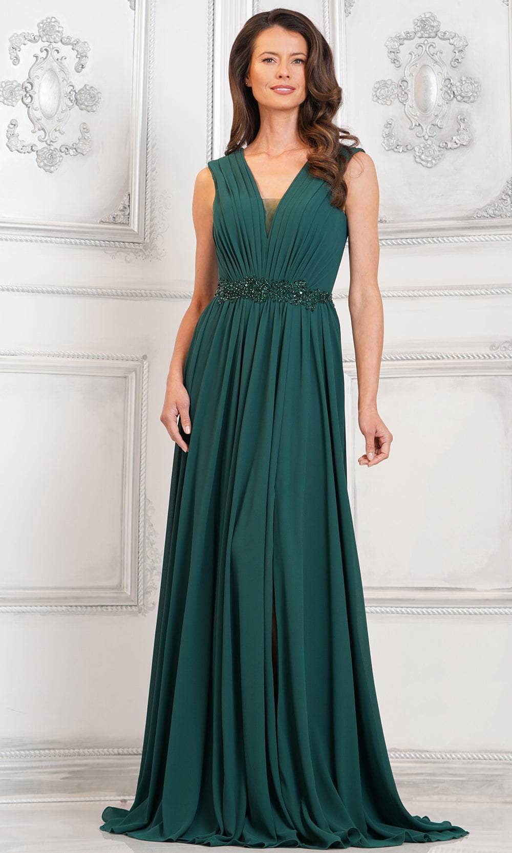 Ruched A-Line Evening Dress