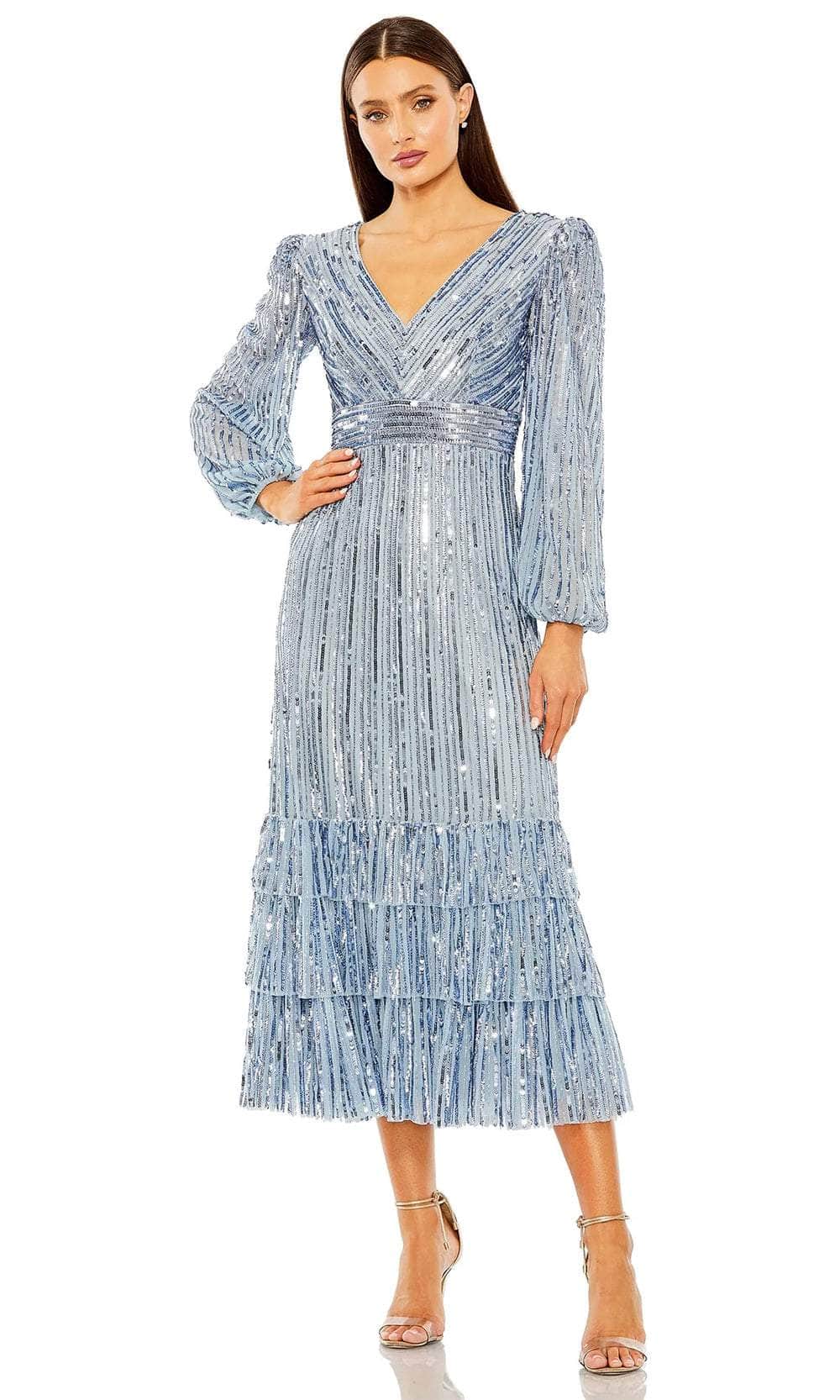 Sequin Bishop Sleeve Dress