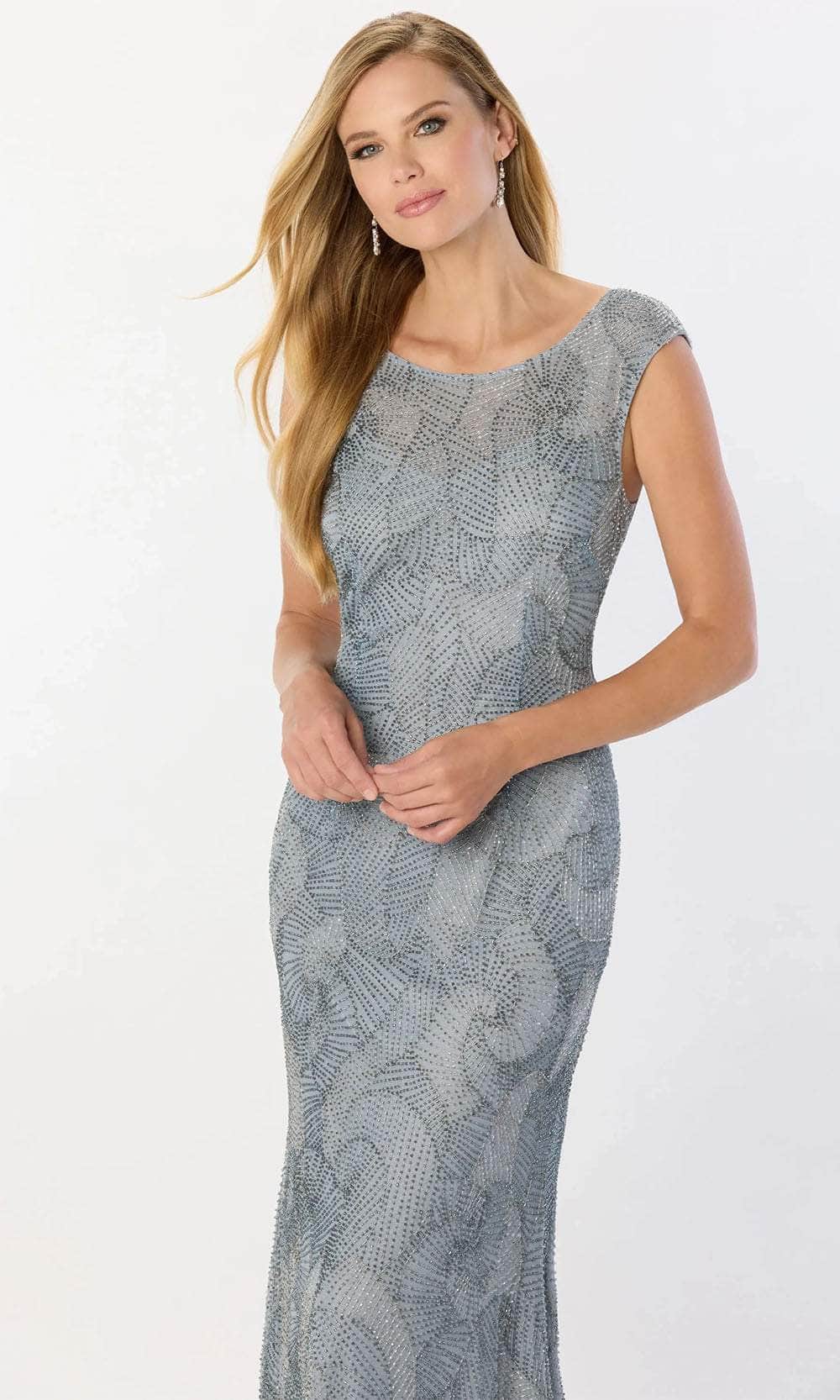 Sleeveless Fitted Bodice Mother of the Bride Dress