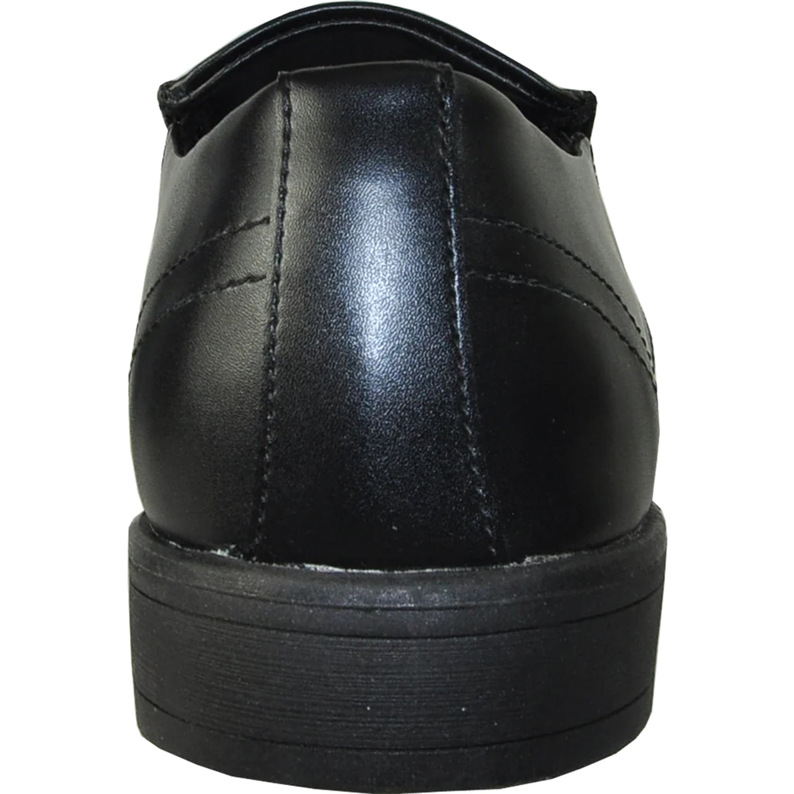 Mens Plain Pointy Square Toe Dress Loafter in Black