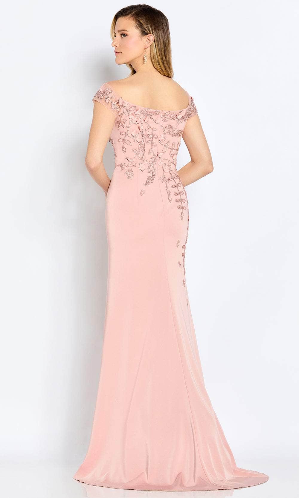 Off Shoulder Sheath Evening Gown