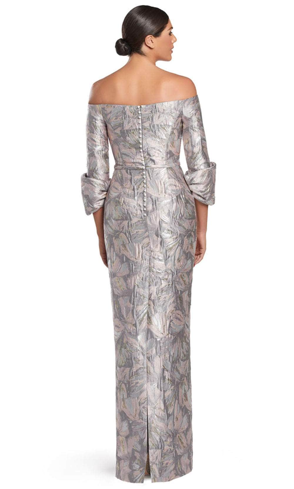 Off-Shoulder Column Evening Gown