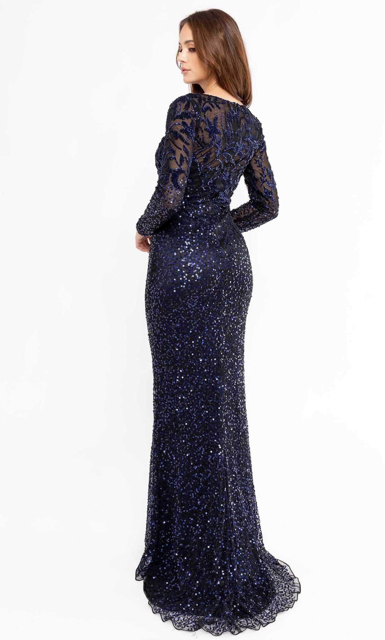 Long Sleeve Evening Gown