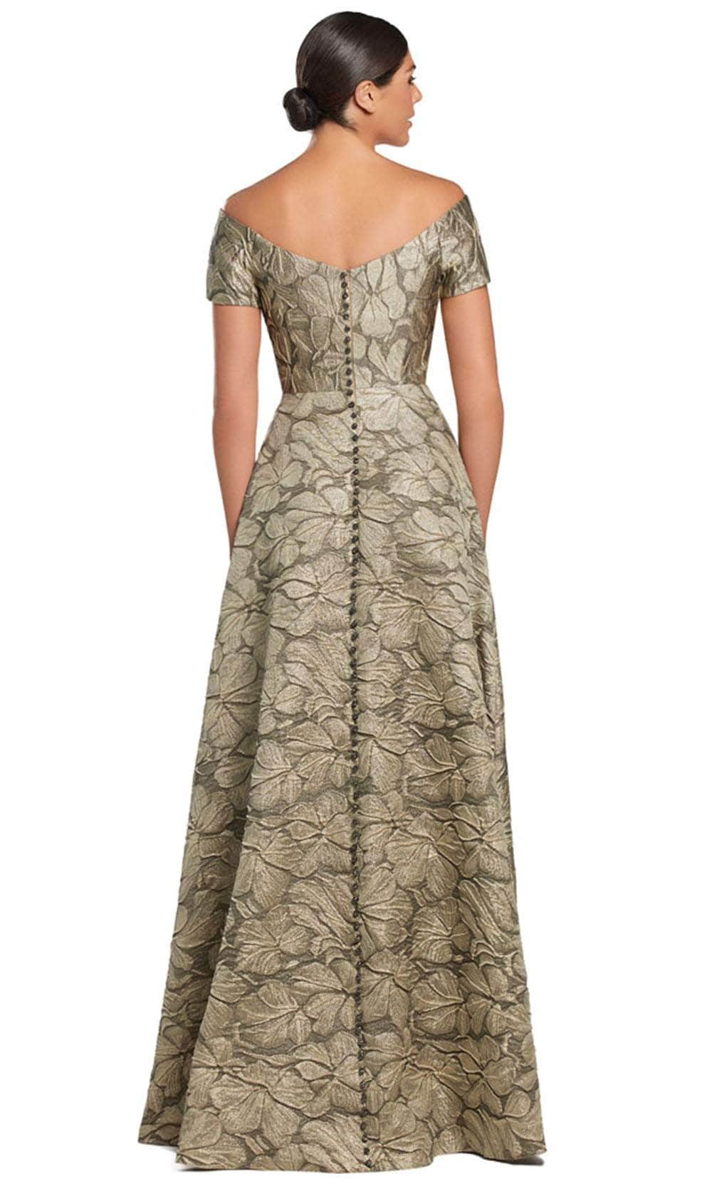 Off-Shoulder A-Line Evening Gown