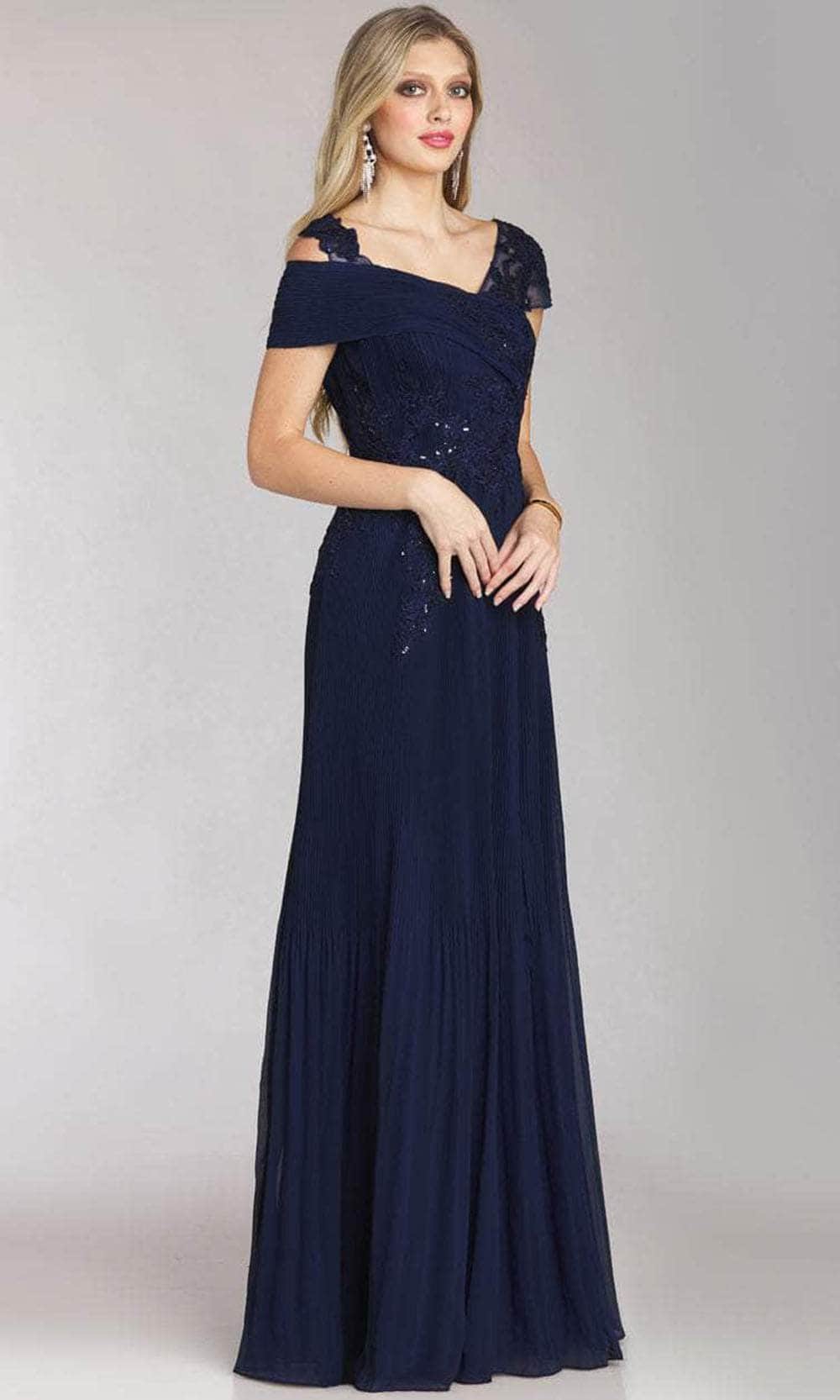 Refined Cap Sleeved Evening Dress