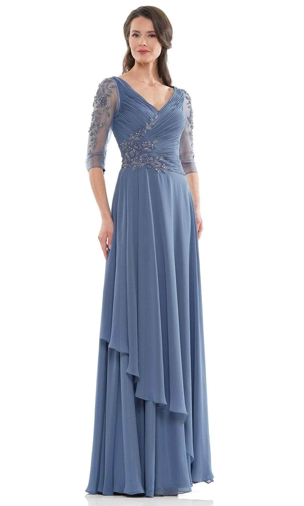 Quarter Sleeve A-Line Formal Dress MV1135