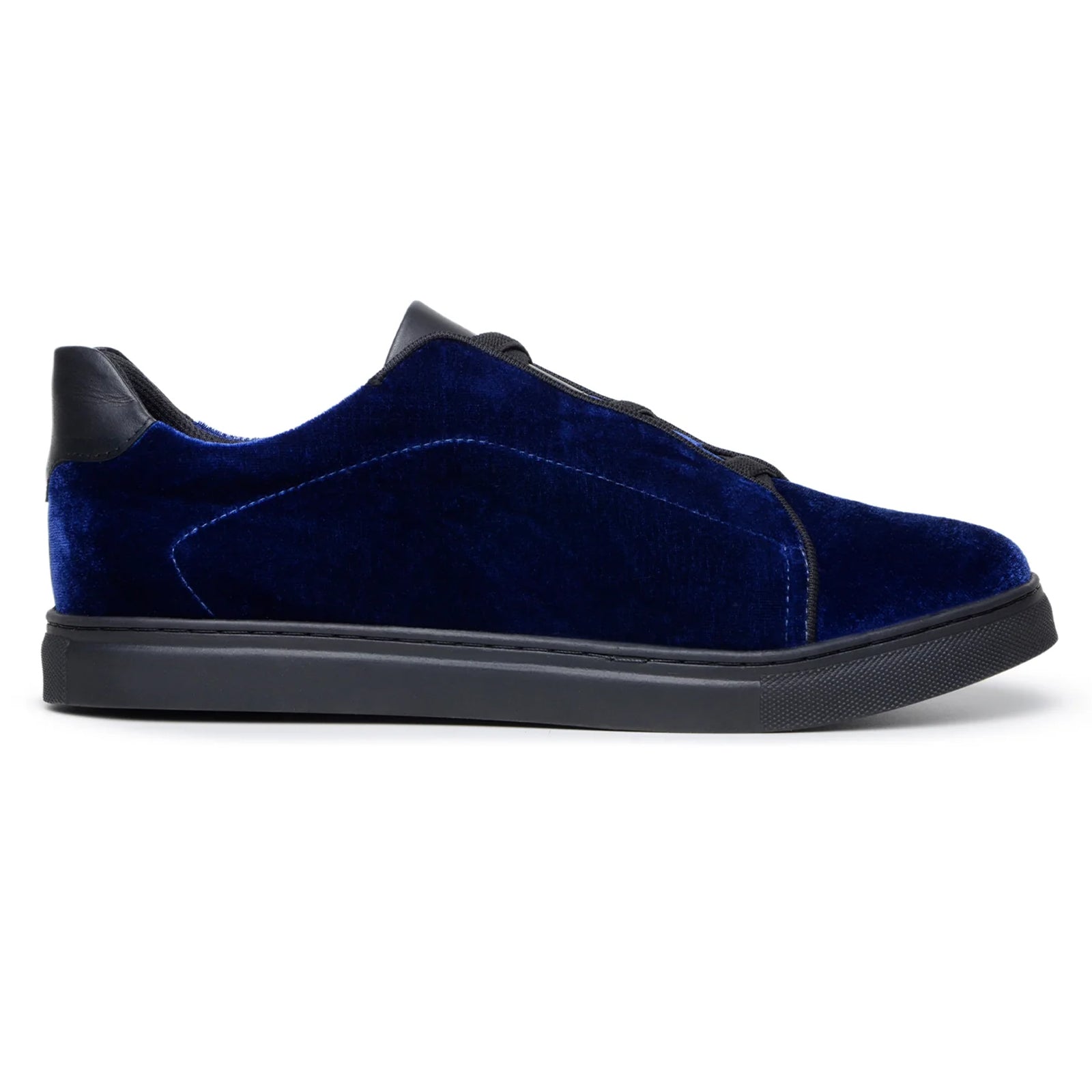 Men’s Belvedere Eros Velvet Dress Sneaker in Midnight Blue