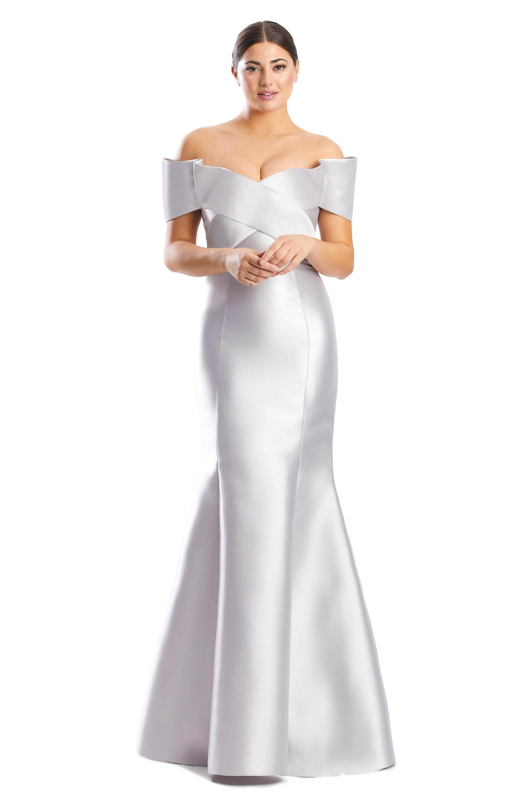 Bandage Bodice Satin Dress