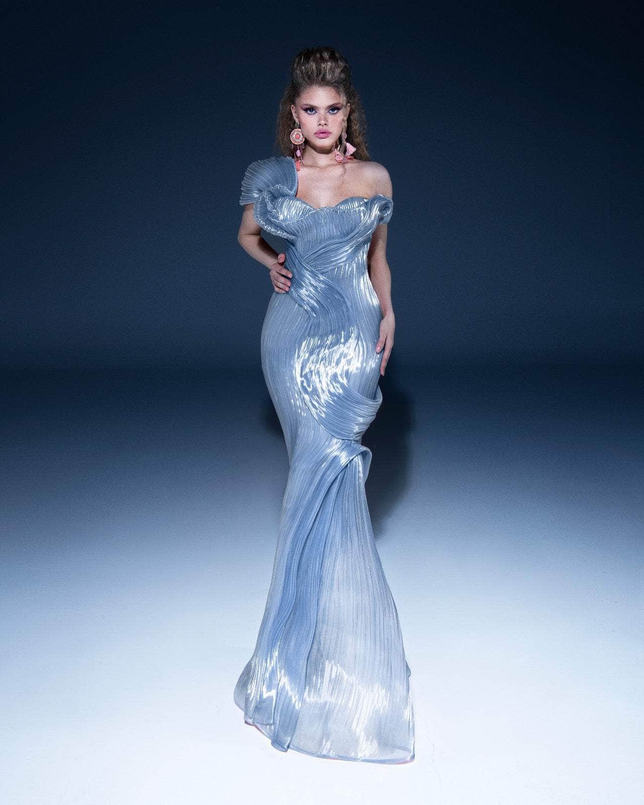 Versatile Shoulder Organza Mermaid Gown