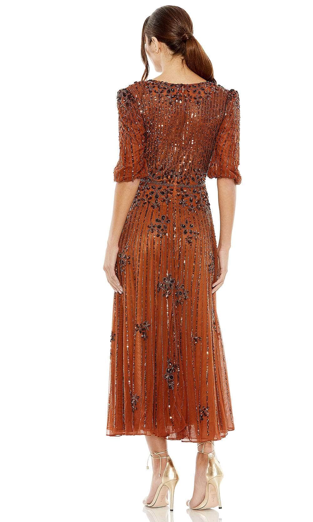 V-Neck A-Line Formal Dress