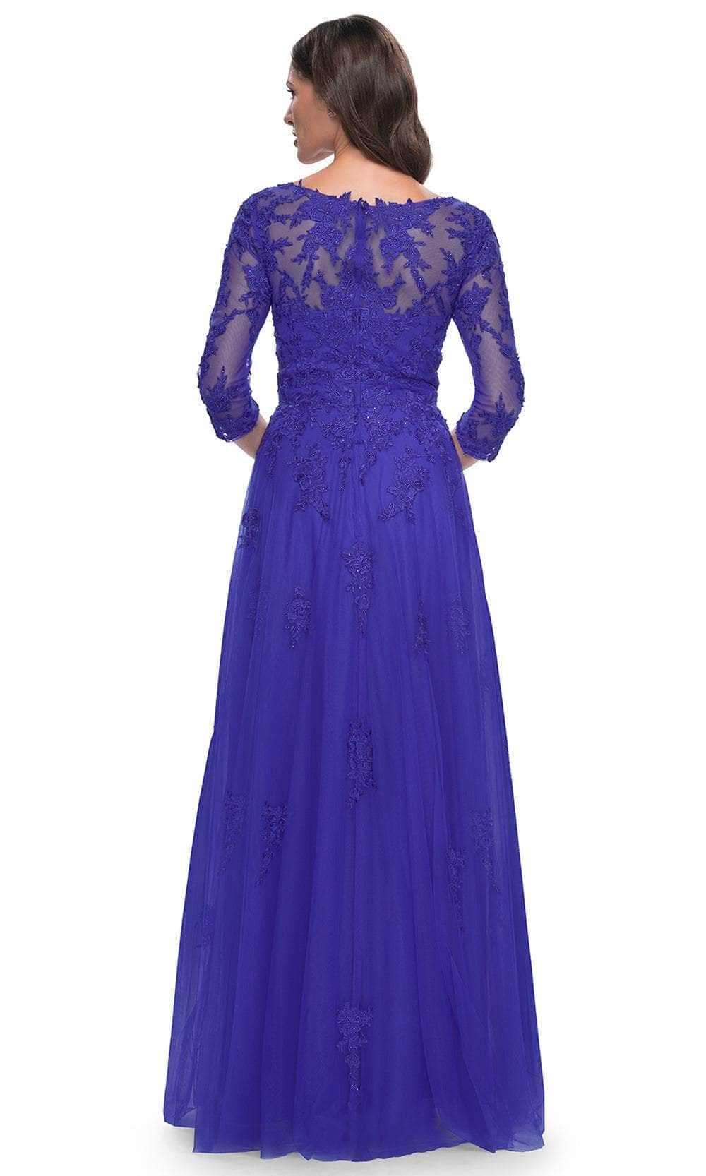 Lace Ornate A-Line Evening Dress