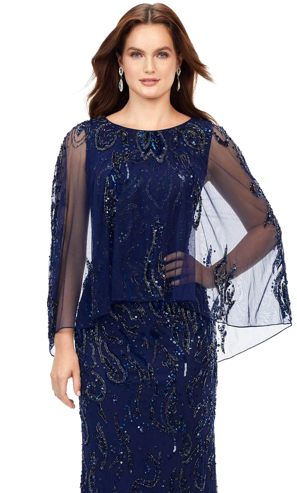 Sleeveless with Overlay Evening Dress