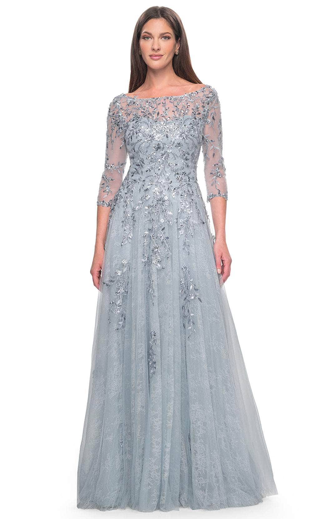 Embellished A-Line Evening Dress