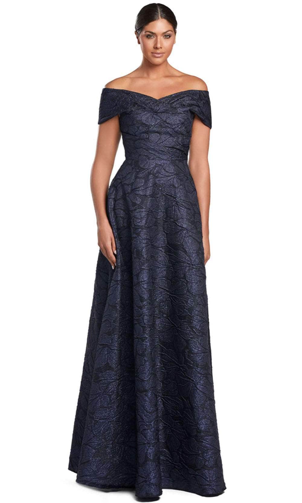 Off-Shoulder A-Line Evening Gown