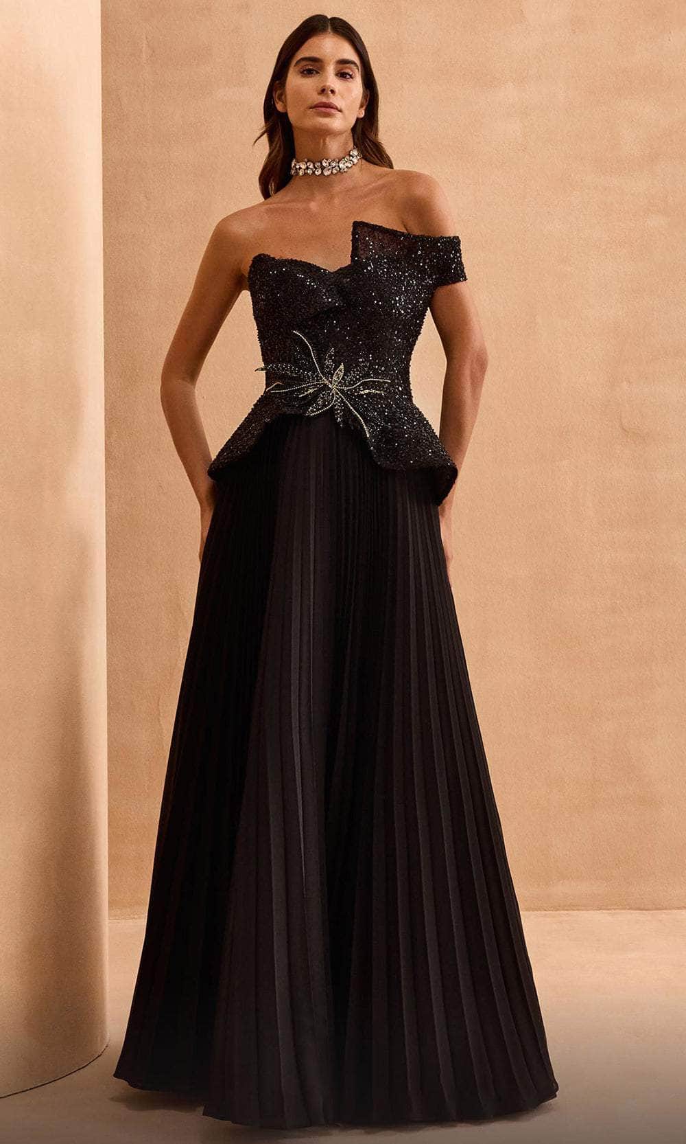 Beaded Bodice Evening Dress