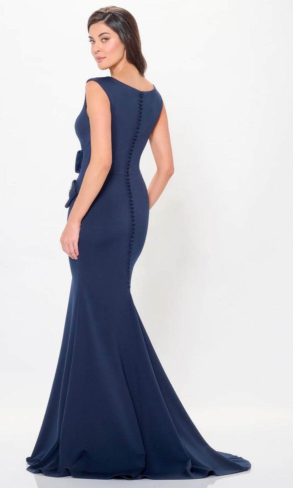 Sleeveless Bow Evening Dress