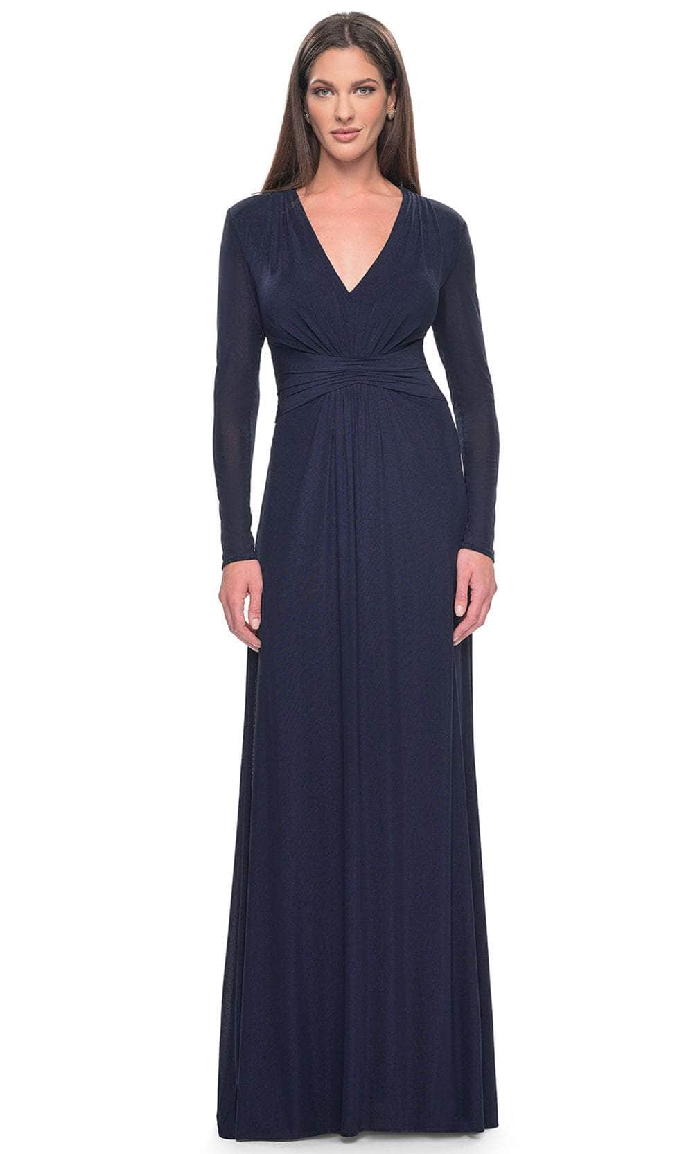 Ruched Waist Jersey Evening Dress