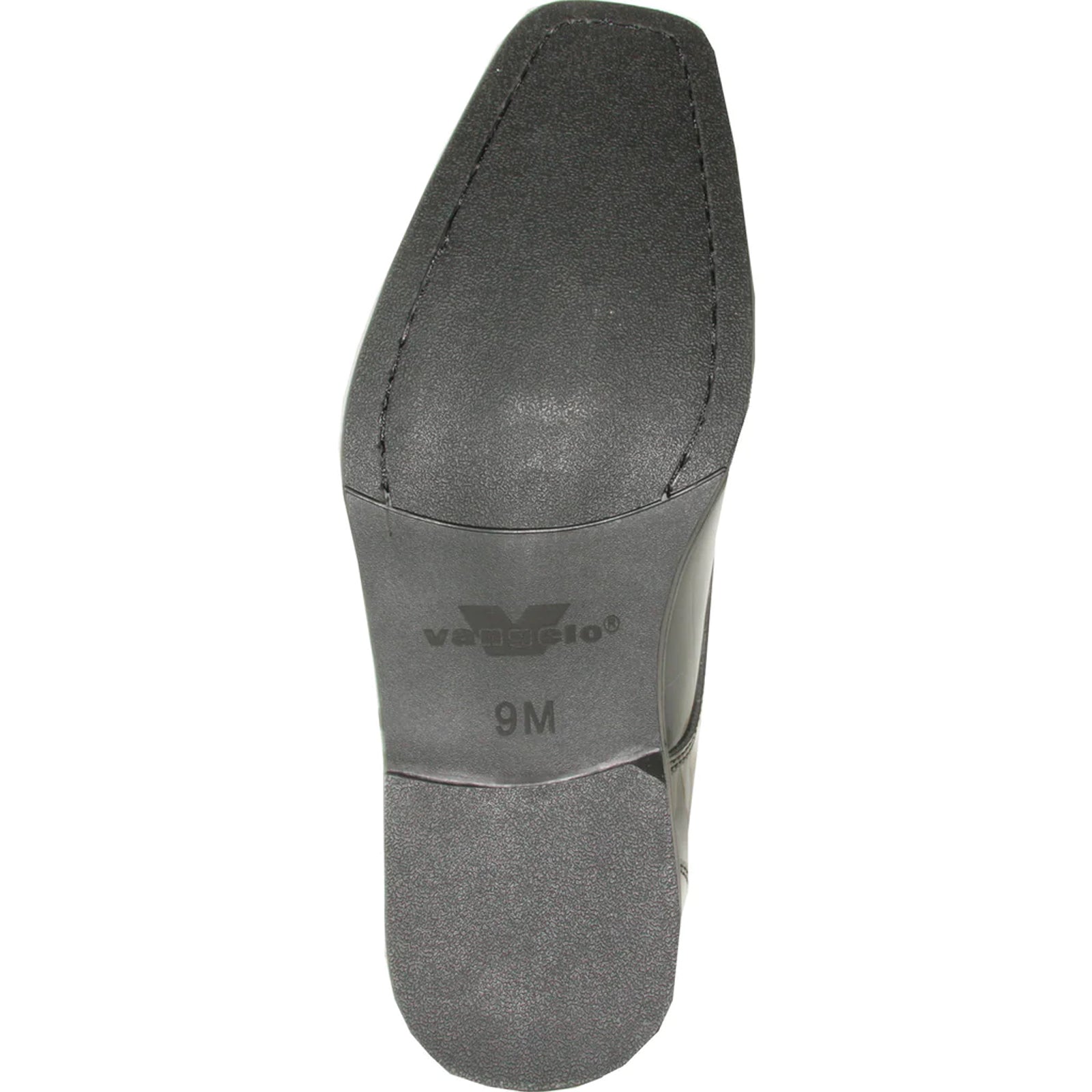 Mens Modern Pointy Square Toe Oxford Patent Tuxedo Shoe in Black