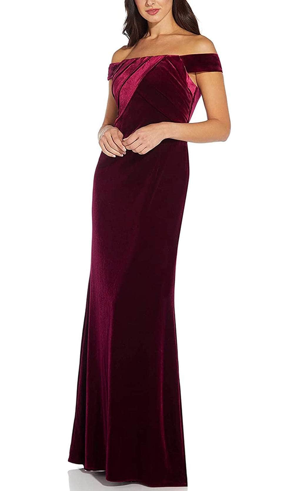 Velvet Sheath Evening Gown
