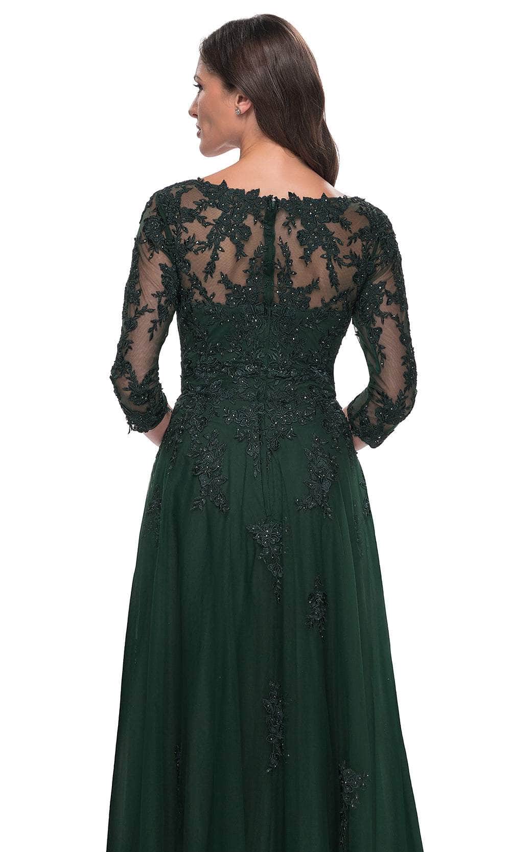 Lace Ornate A-Line Evening Dress