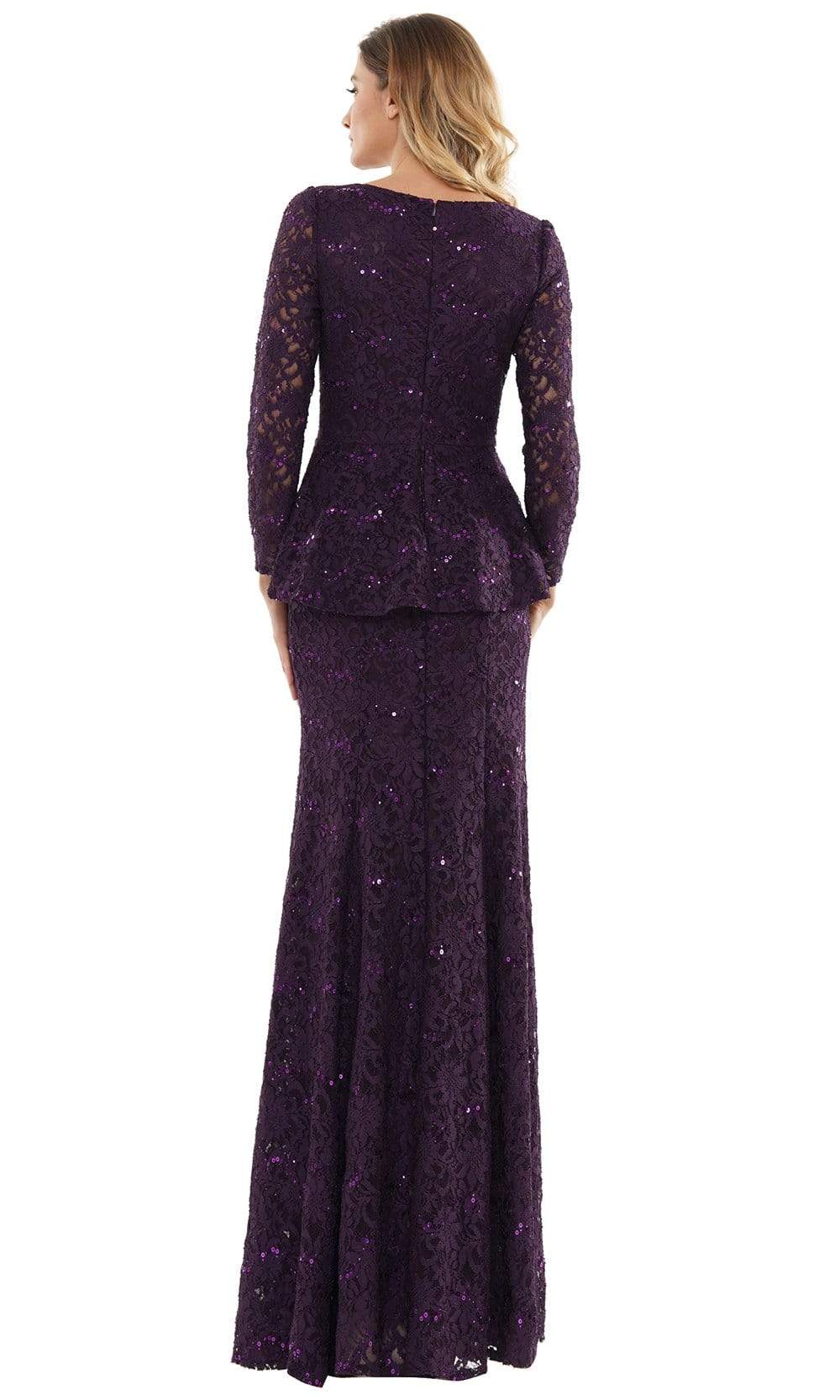 M306 V-Neck Trumpet Evening Dress