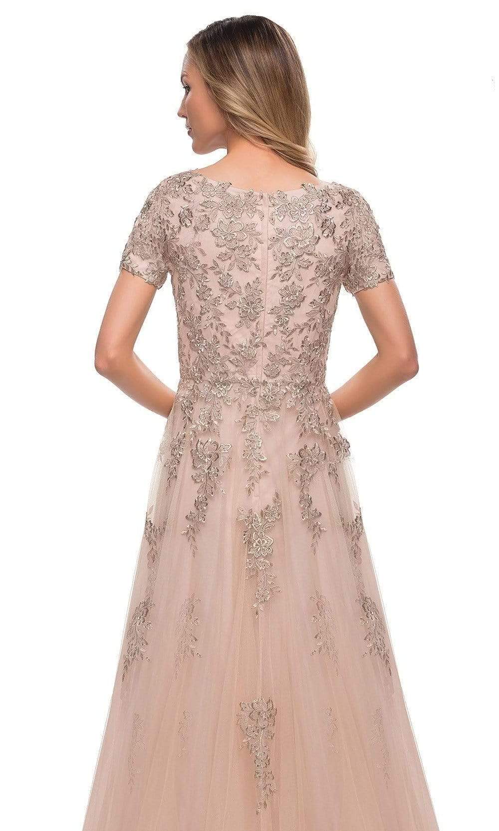 29290 Floral Embroidered Tulle Mother of the Bride A-line Gown