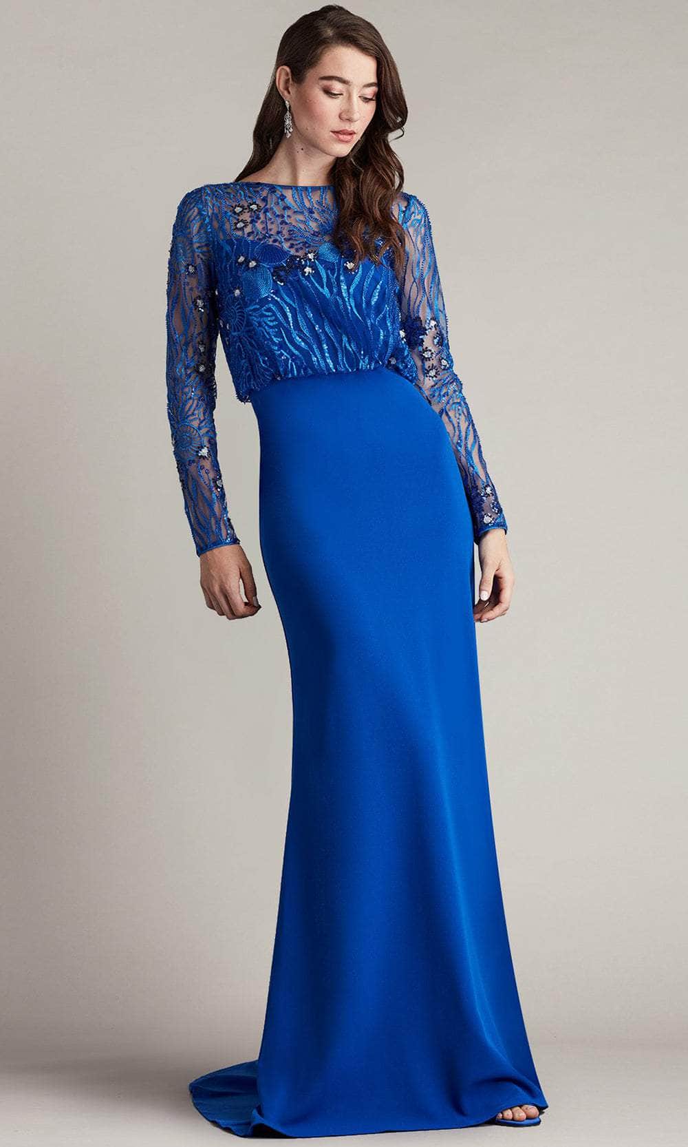 Sea-Motif Inspired Blouson Evening Gown