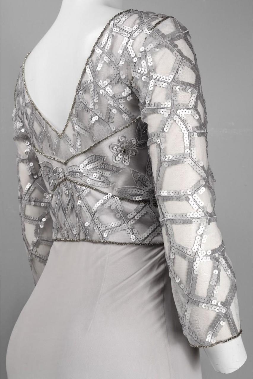 Sequined Long Gown W4103