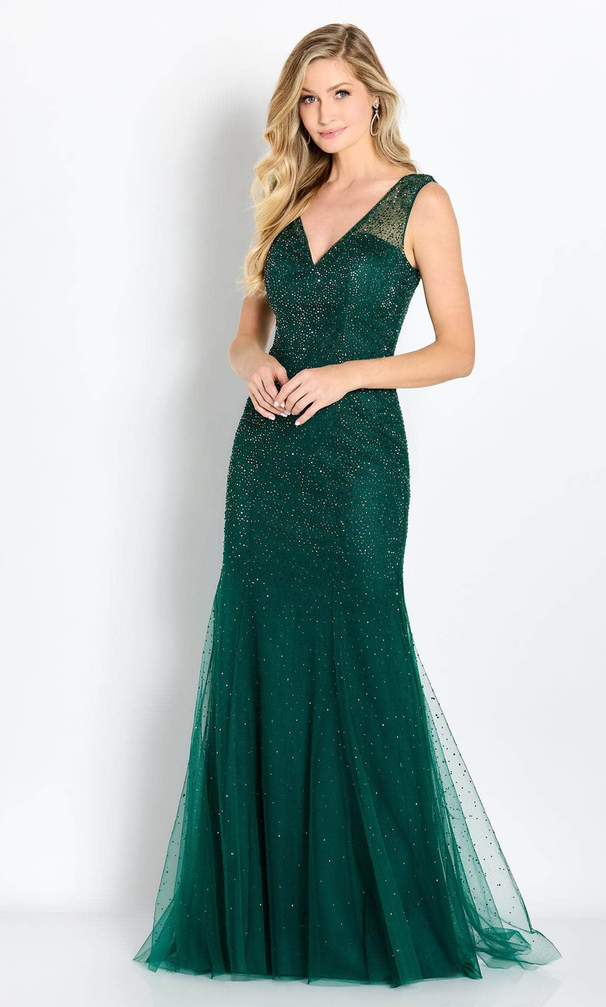 Embellished Mermaid Evening Gown