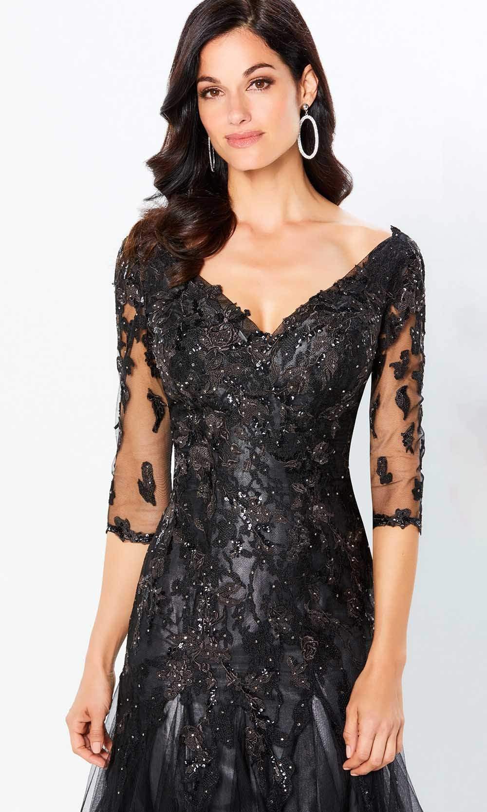 220936 Jewel Lace Appliqued Mother of the Groom Dress